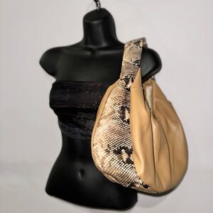 Tan Snake Skin Purse